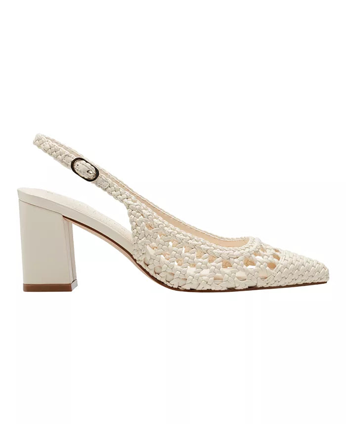 【NONCODE】Rodin Two Way Slingback Zunnie Block Heel Woven Slingback Pump – Marc Fisher Footwear