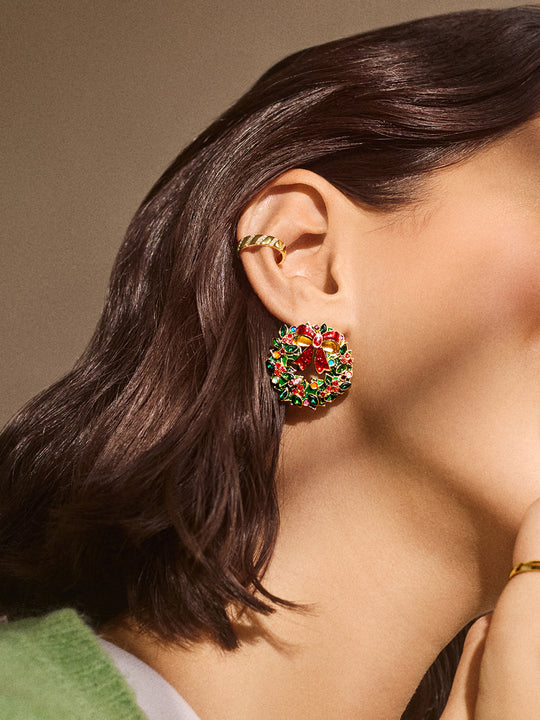 Bauble Bar Bewreath In The Spirit Earrings