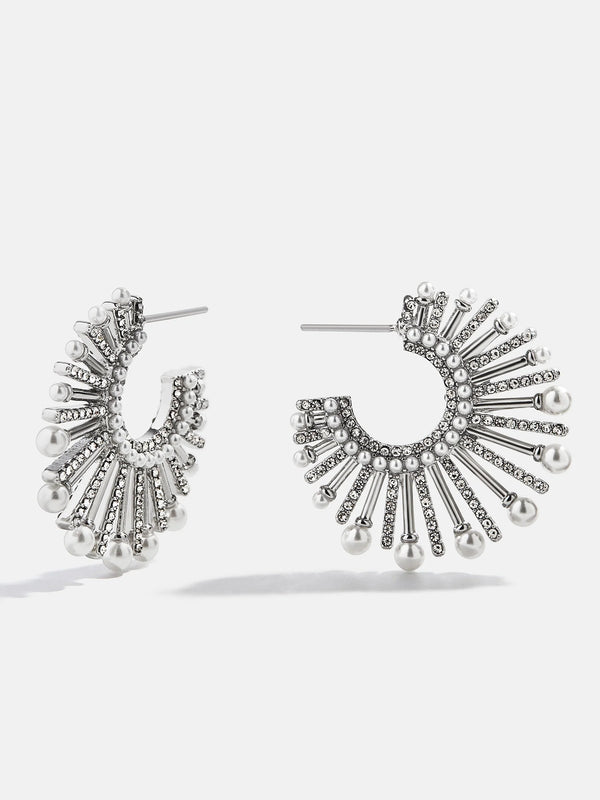 Bauble Bar Jordan Sunburst Hoop Earrings