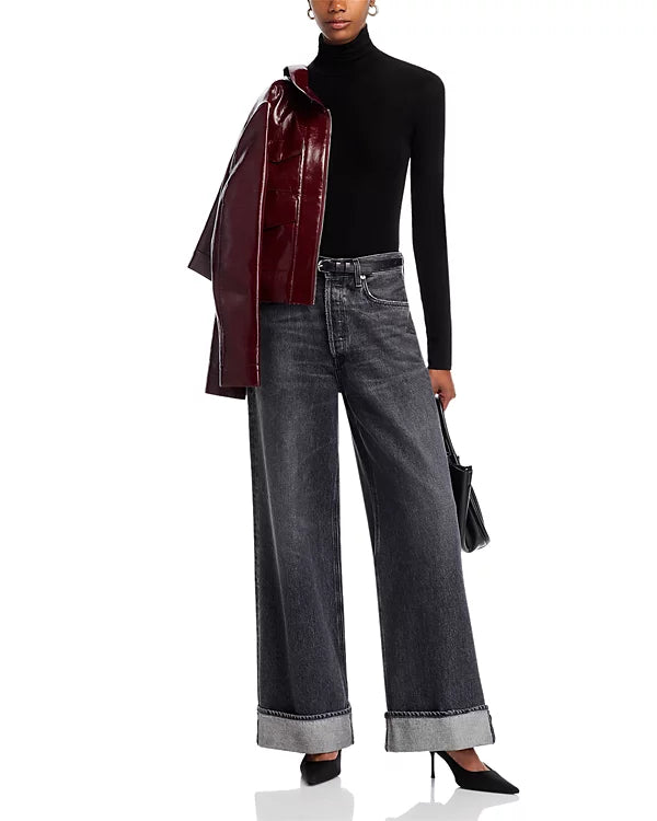AGOLDE Pascale Turtleneck Black