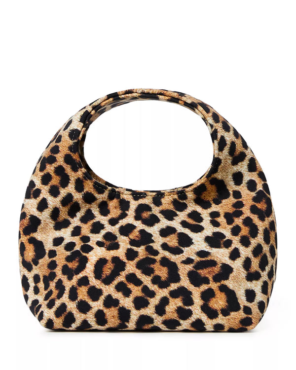 Loeffler Randall Kenzie Leopard Jersey Mini Bag