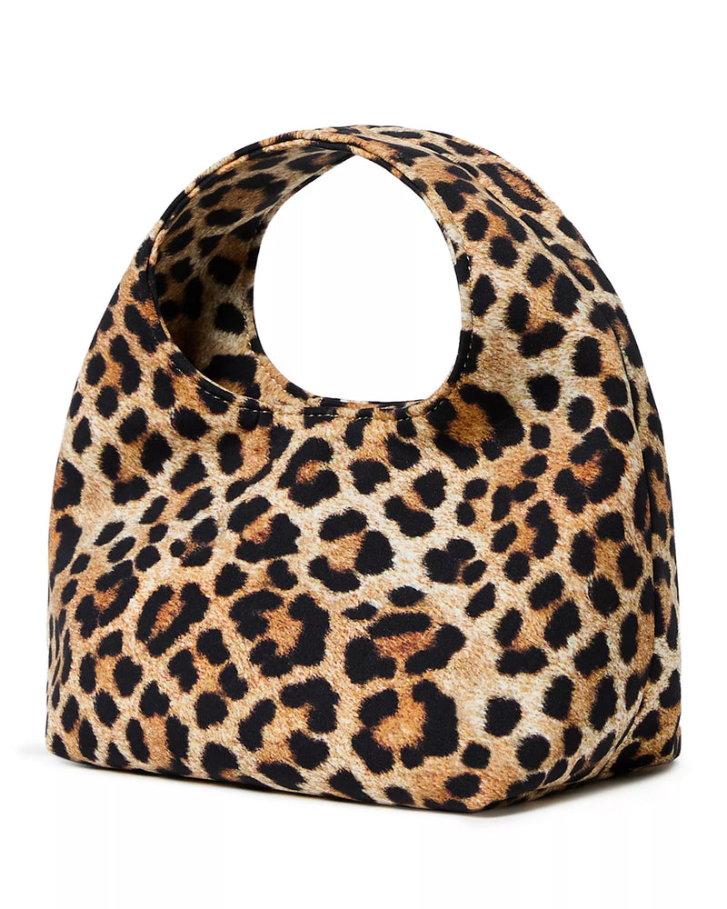 Loeffler Randall Kenzie Leopard Jersey Mini Bag
