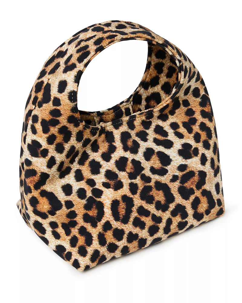 Loeffler Randall Kenzie Leopard Jersey Mini Bag