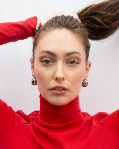 Jurate LA Alix Silver Chunky Earrings