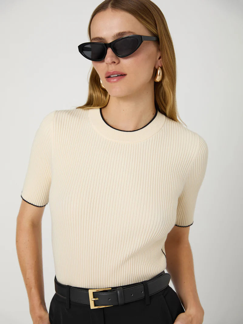 French Connection Mozza Short Sleeve Sweater