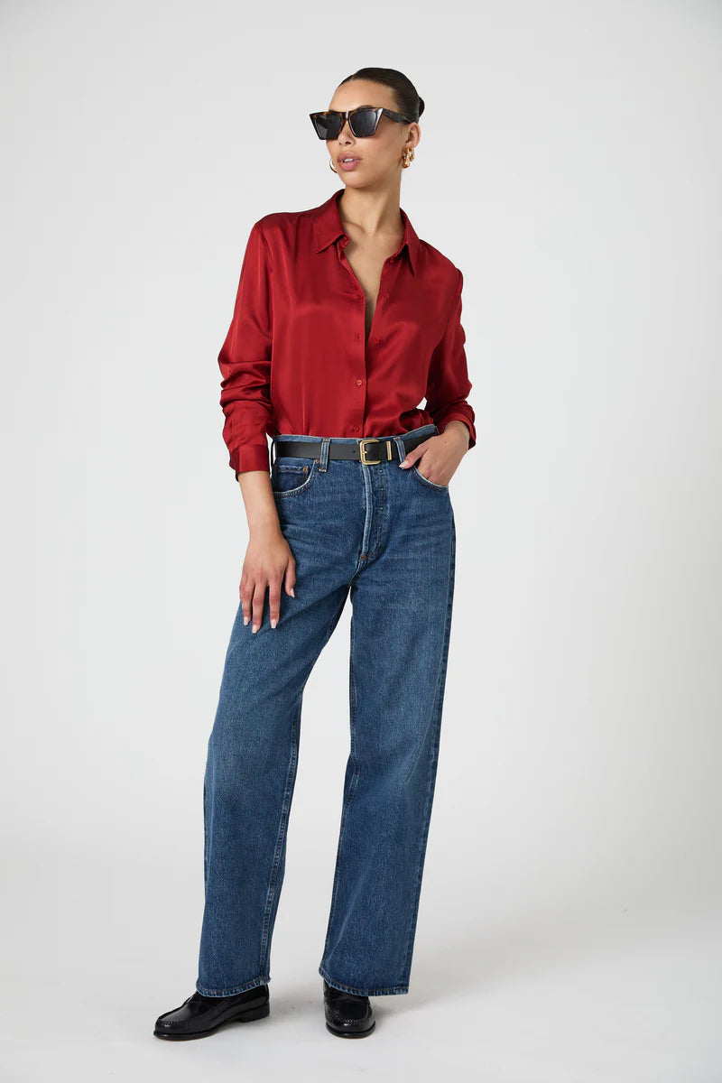 French Connection Ennis Satin Shirt