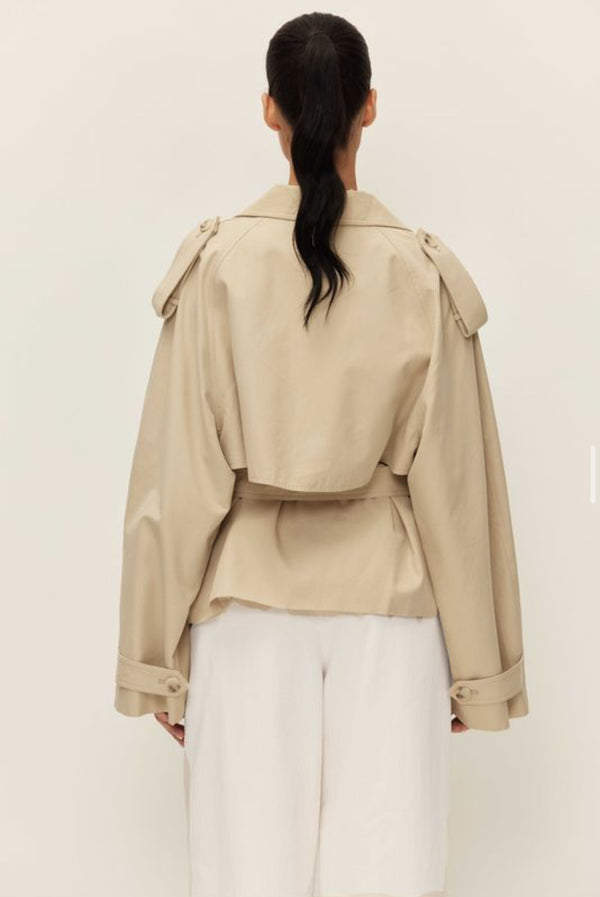 Elodie eleanor cropped trench coat