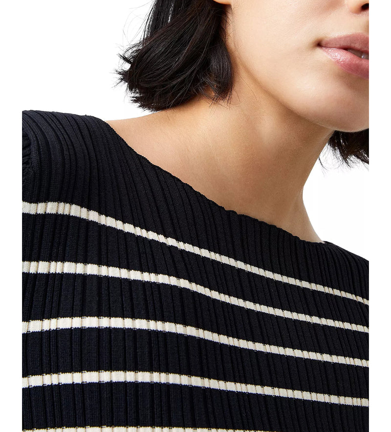 FRENCH CONNECTION Stripe Crinkle Knit