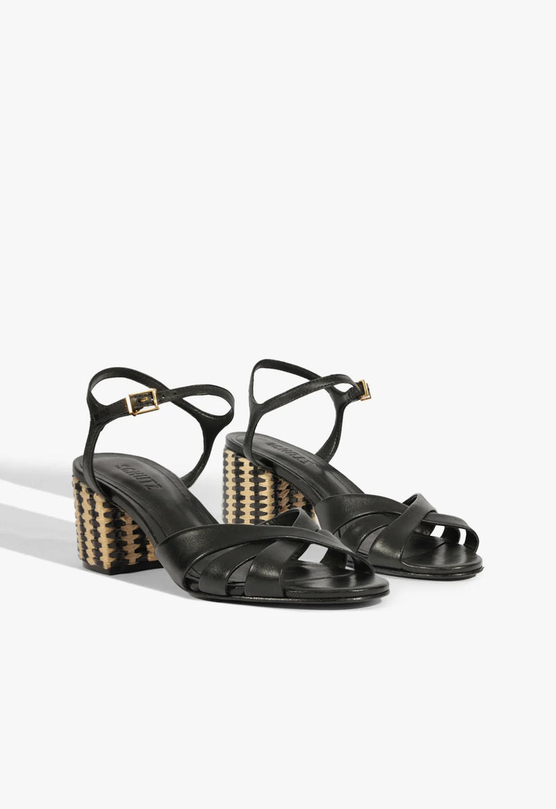 Schutz Keefa Mid Block Sandal