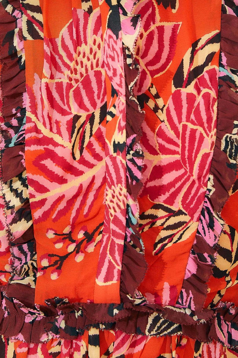 Farm Mixed Floral Mini Dress