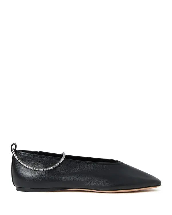 Loeffler Randall Emery Embellished Ballet Flats Black