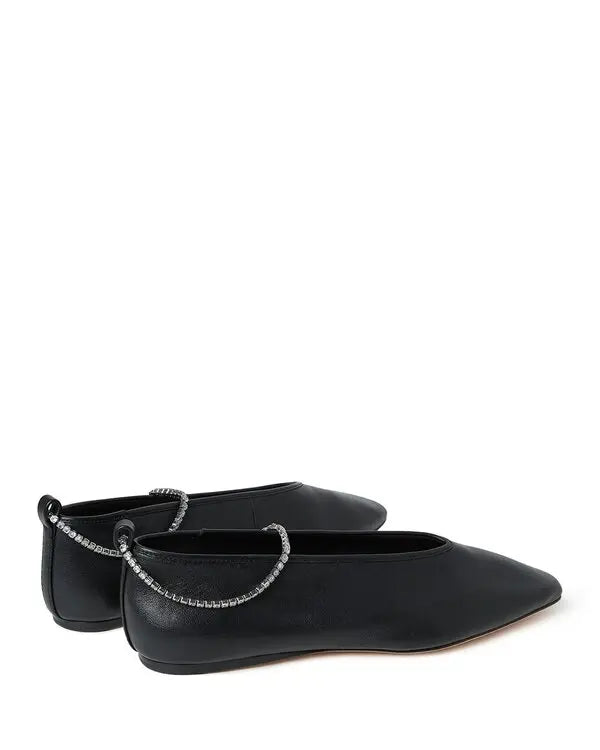 Loeffler Randall Emery Embellished Ballet Flats Black