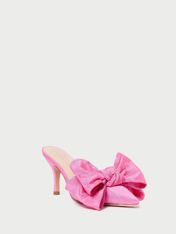 Loeffler Randall Margot Rose Moiré Bow Mule