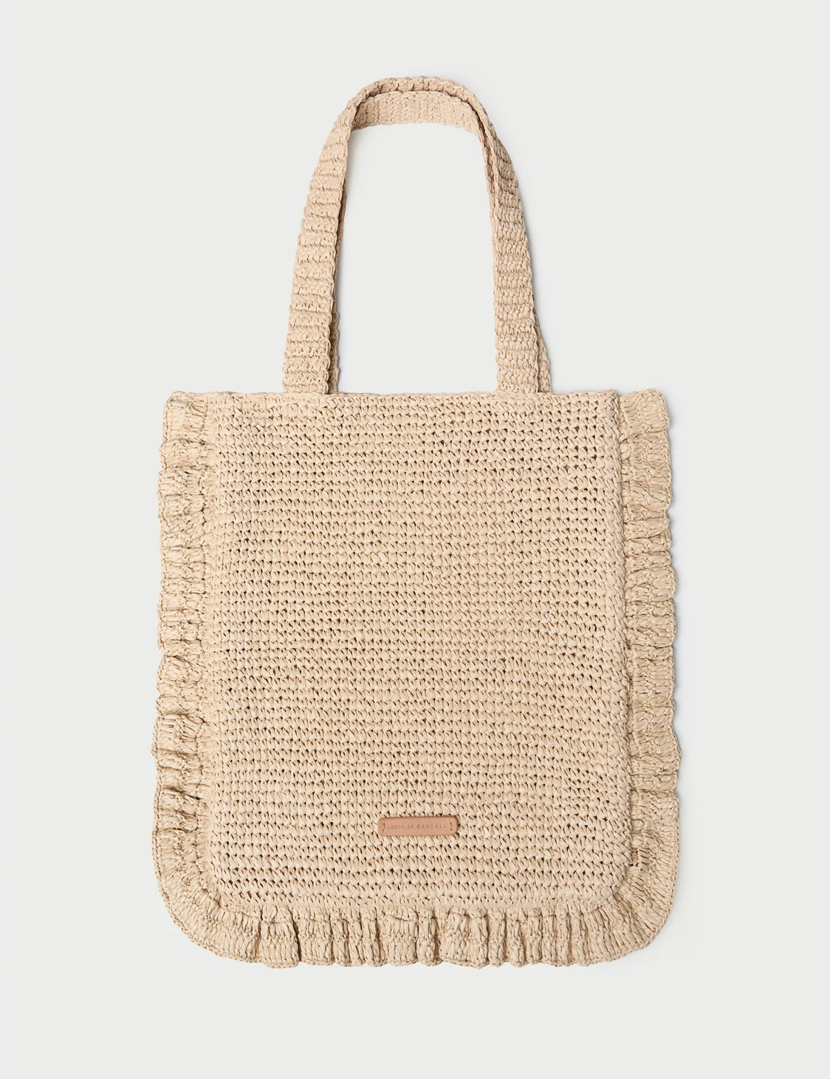 Loeffler Randall Justine Natural Crochet Ruffle Tote – Bishop Boutique