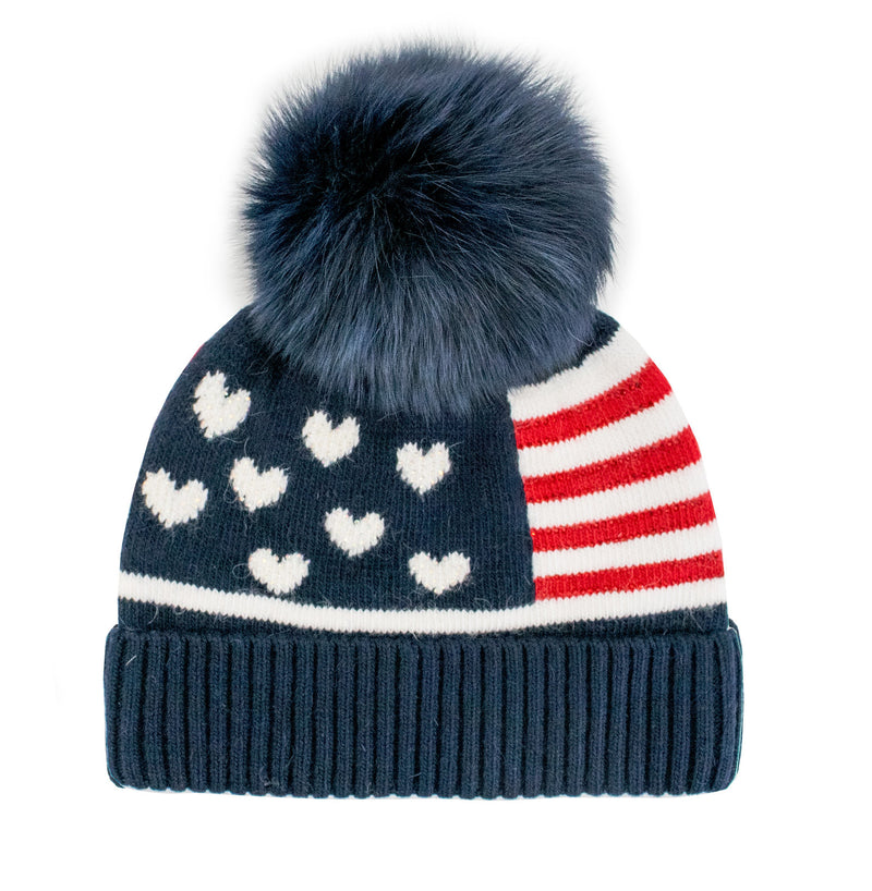 Mitchie's AMERICAN FLAG BEANIE