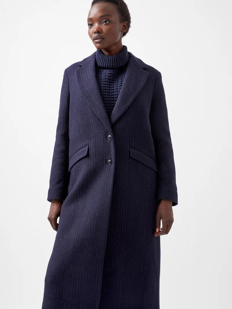 French Connection Arlana Pinstripe Coat