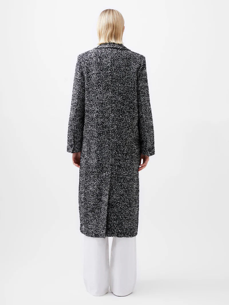 French Connection Chantelle Herringbone Coat