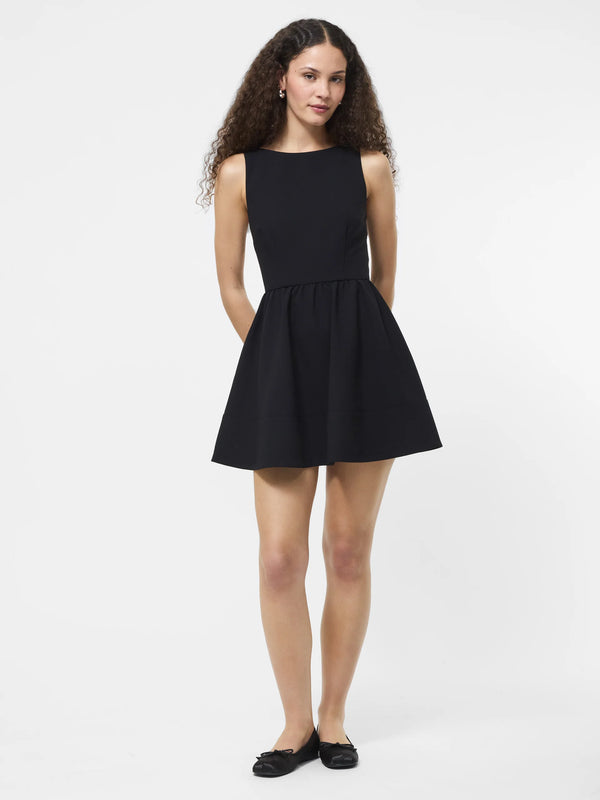 French Connection Azra Twill Low Back Mini Dress