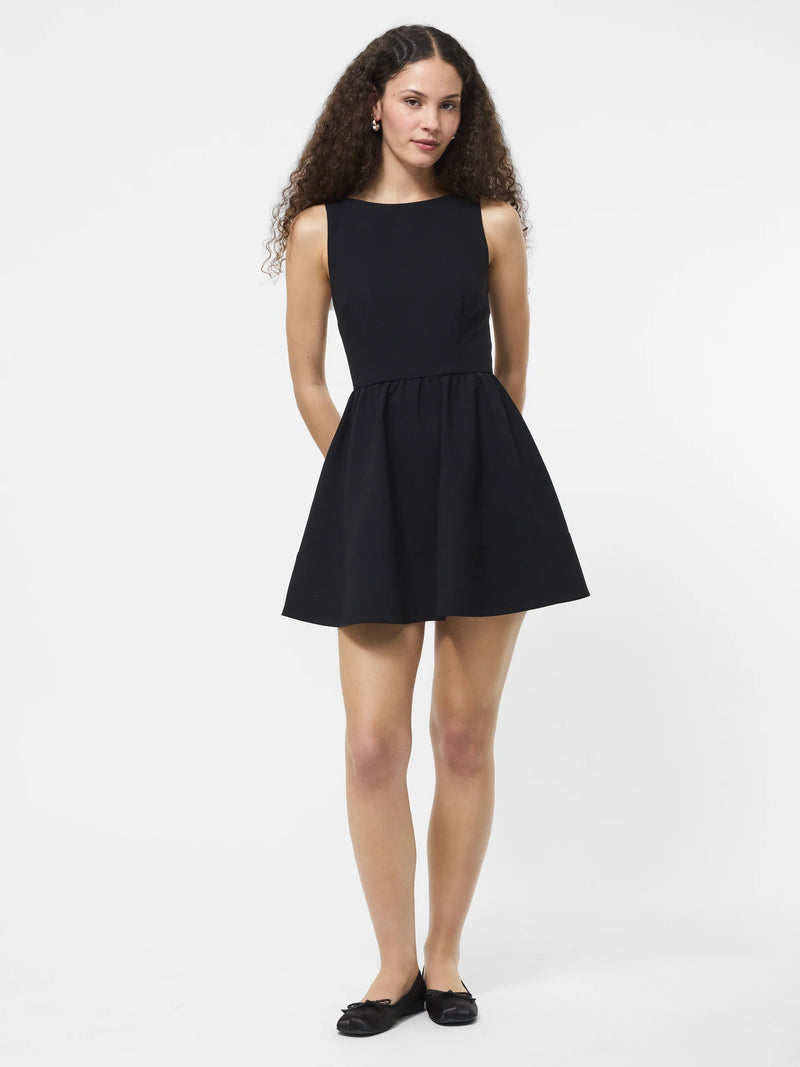 French Connection Azra Twill Low Back Mini Dress