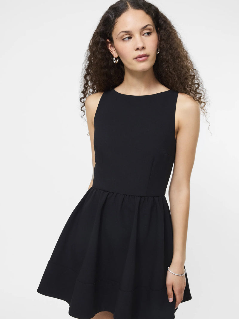 French Connection Azra Twill Low Back Mini Dress