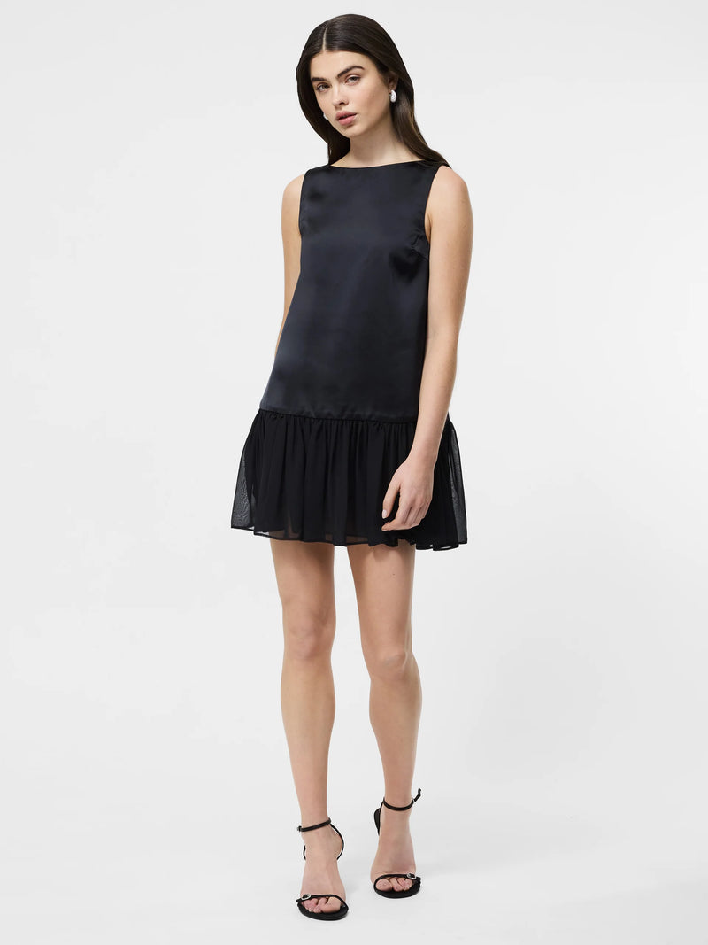 French Connection Marina Silky Drop Waist Mini Dress