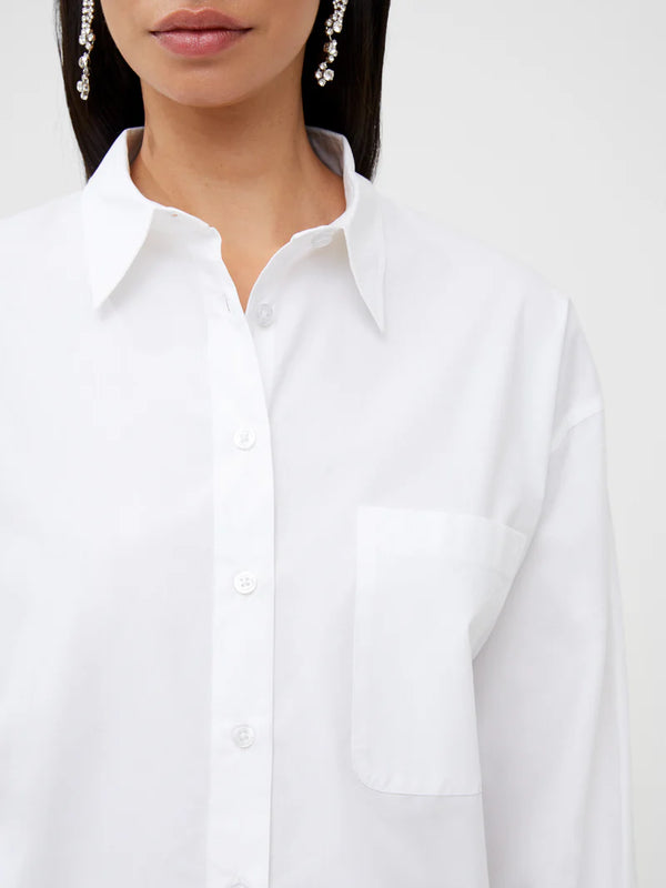 French Connection Alissa Cotton Cropped Shirt