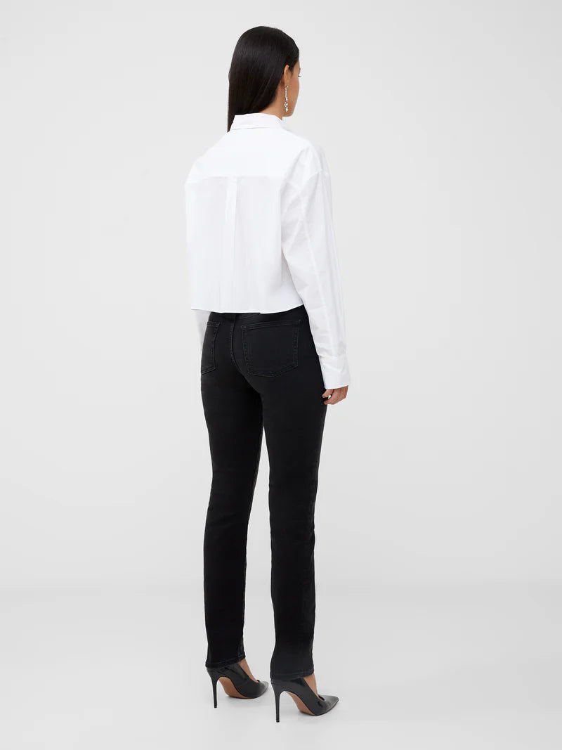 French Connection Alissa Cotton Cropped Shirt