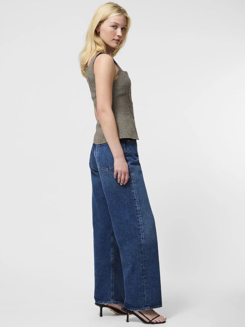 French Connection Houndstooth Wool Sleeveless Top