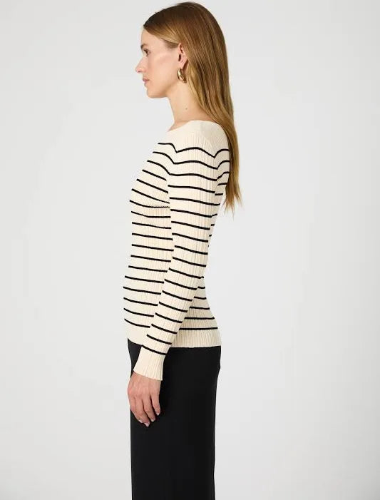 FRENCH CONNECTION Stripe Crinkle Knit