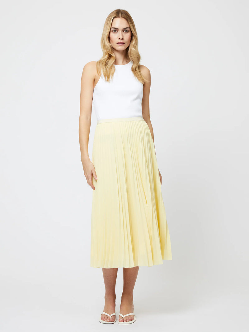 French Connection Sunburst Pleated Midi Skirt
