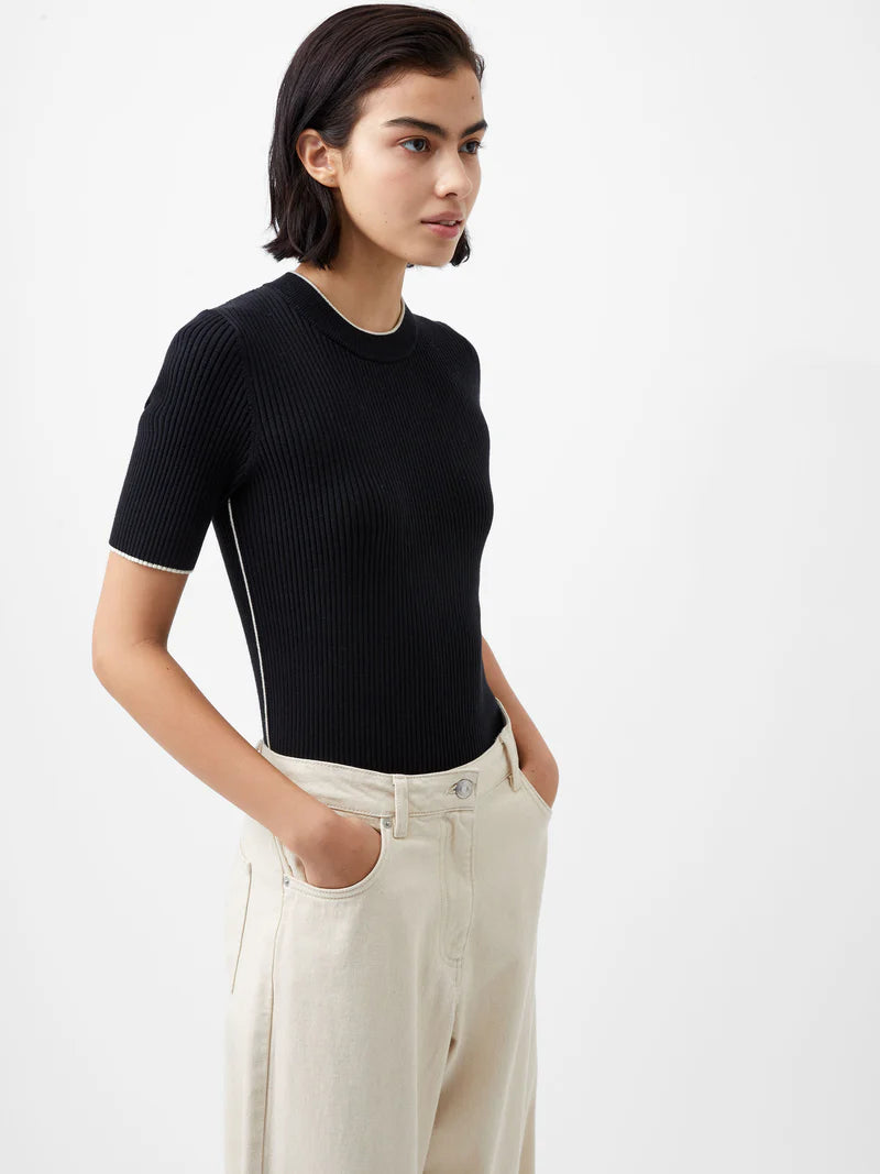 French Connection Mozza Short Sleeve Sweater