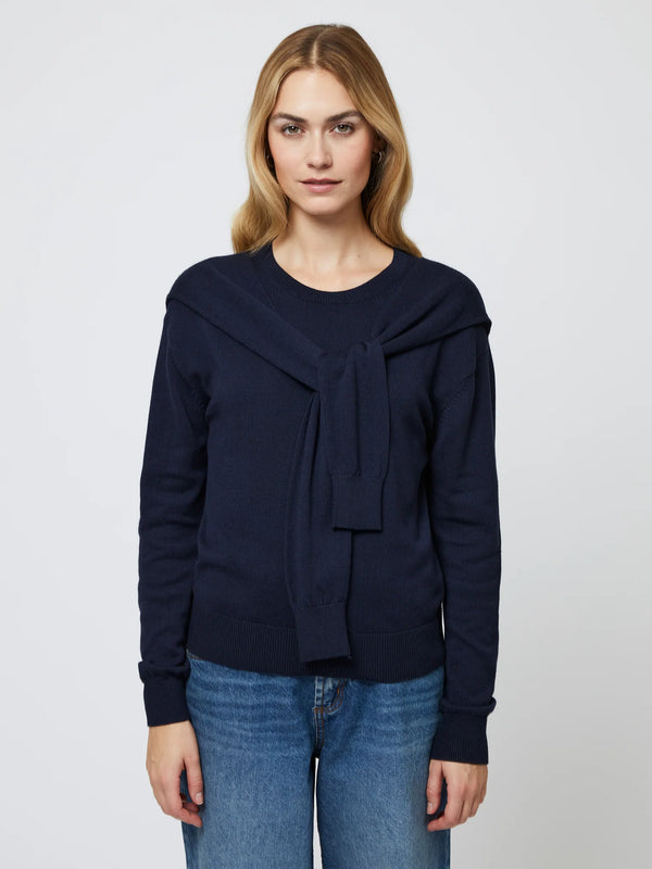 French Connection Cashmere Blend Tie Sweater