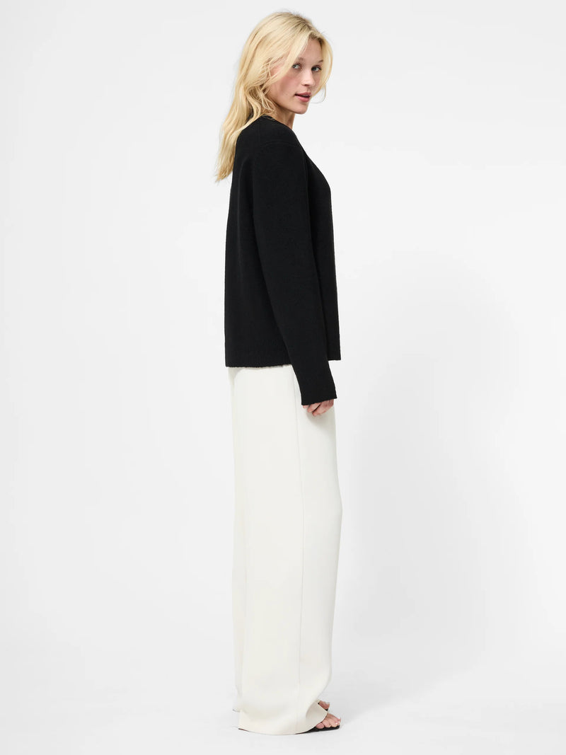 French Connection Emilia Knit Boyfriend Sweater Black