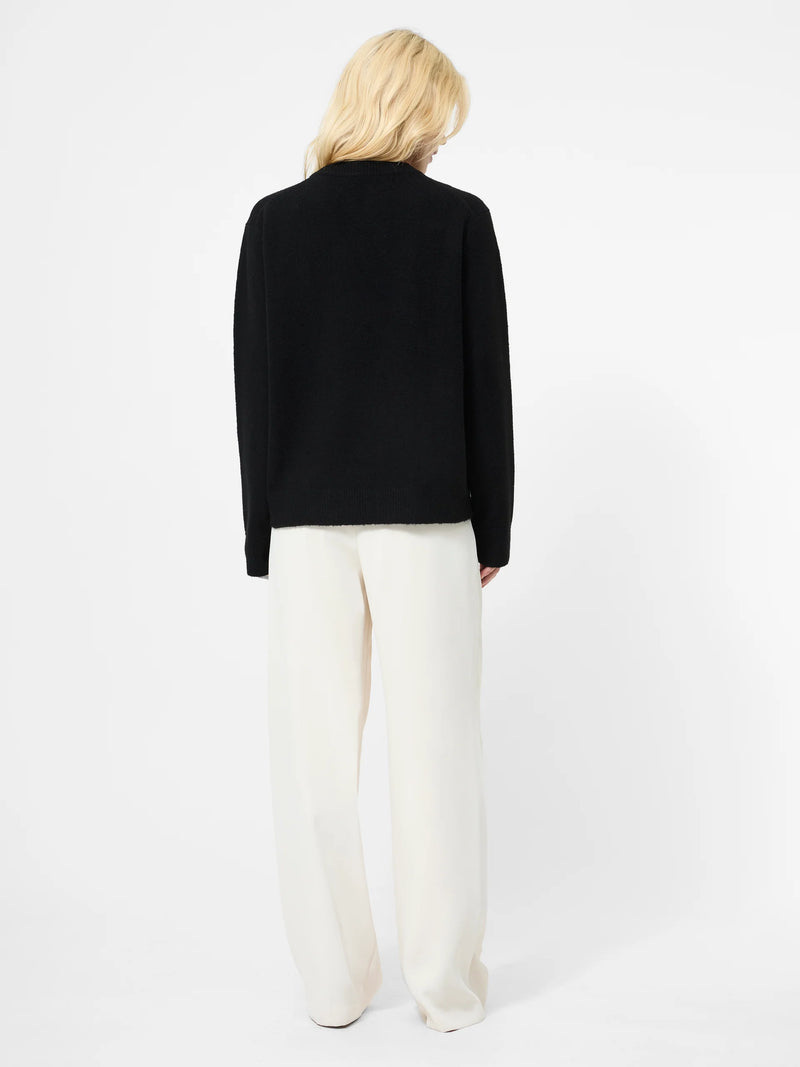 French Connection Emilia Knit Boyfriend Sweater Black
