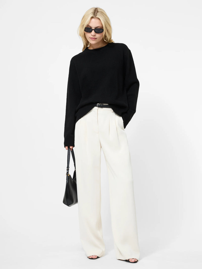 French Connection Emilia Knit Boyfriend Sweater Black