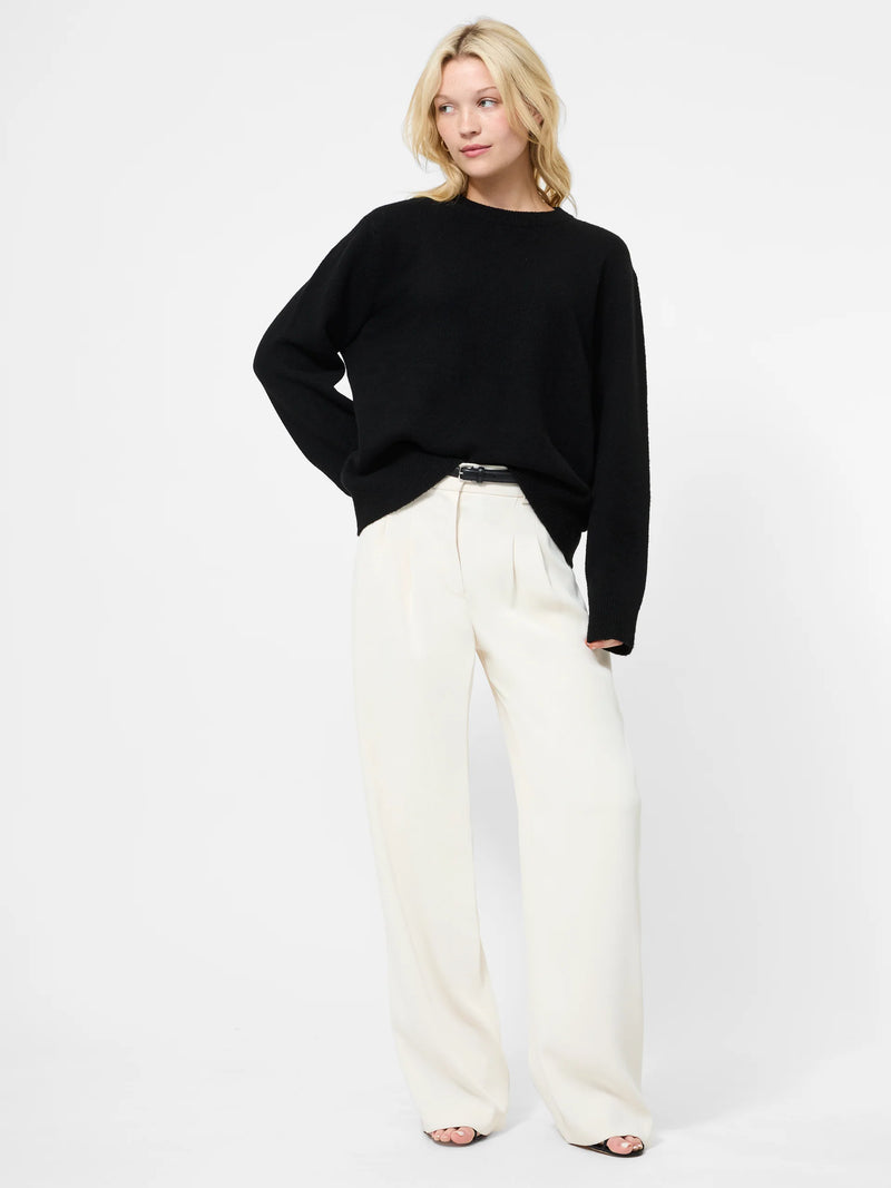 French Connection Emilia Knit Boyfriend Sweater Black