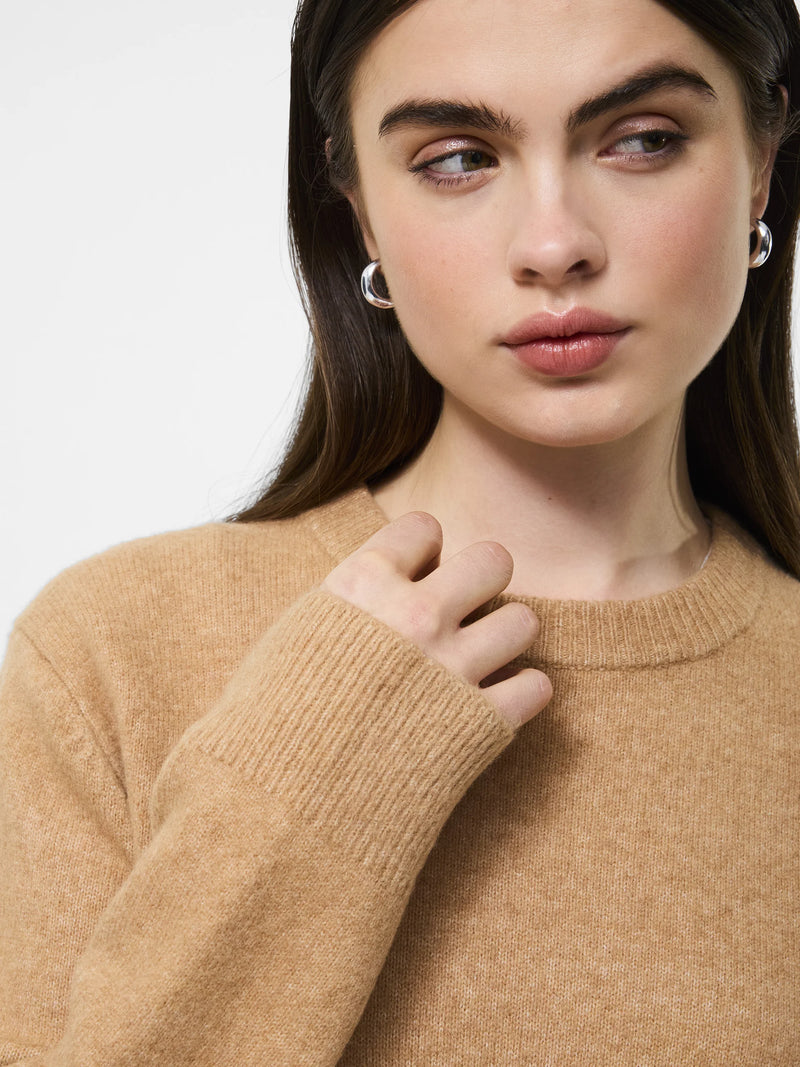 French Connection Emilia Knit Boyfriend Sweater Camel