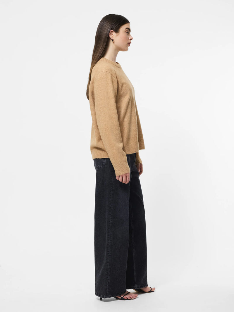 French Connection Emilia Knit Boyfriend Sweater Camel