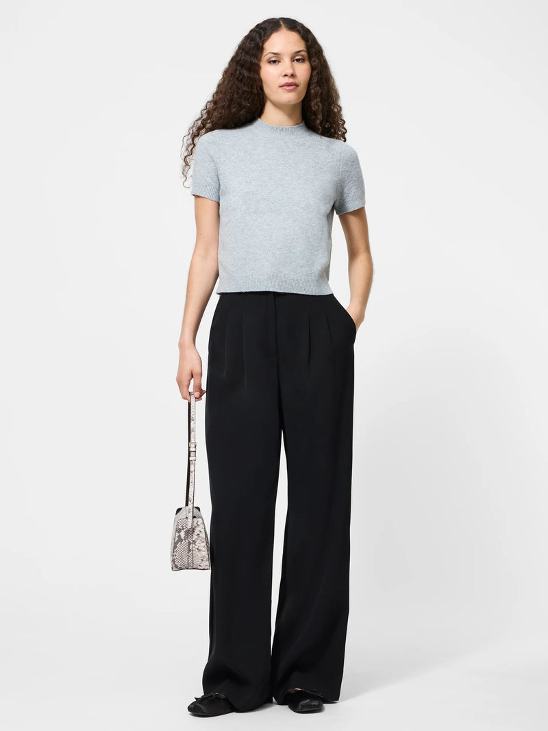 French Connection Vhari Mock Neck Short Sleeve Top