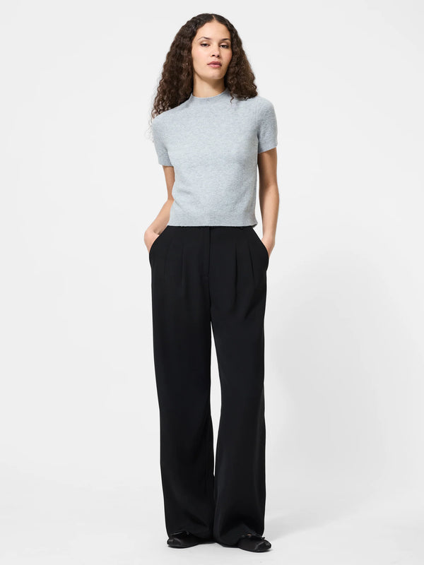 French Connection Vhari Mock Neck Short Sleeve Top