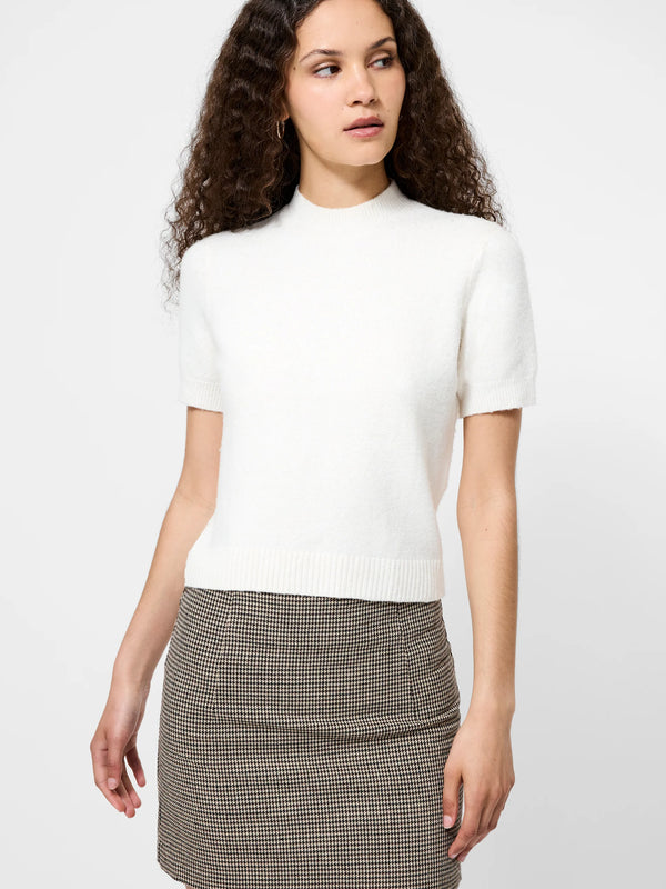 French Connection Vhari Mock Neck Short Sleeve Top