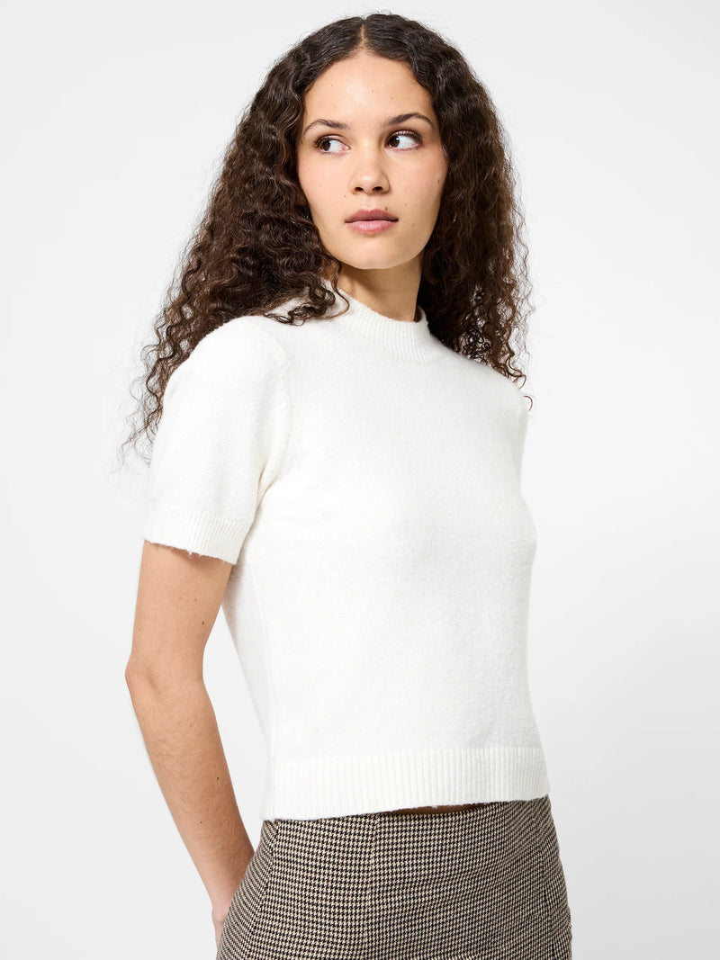 French Connection Vhari Mock Neck Short Sleeve Top