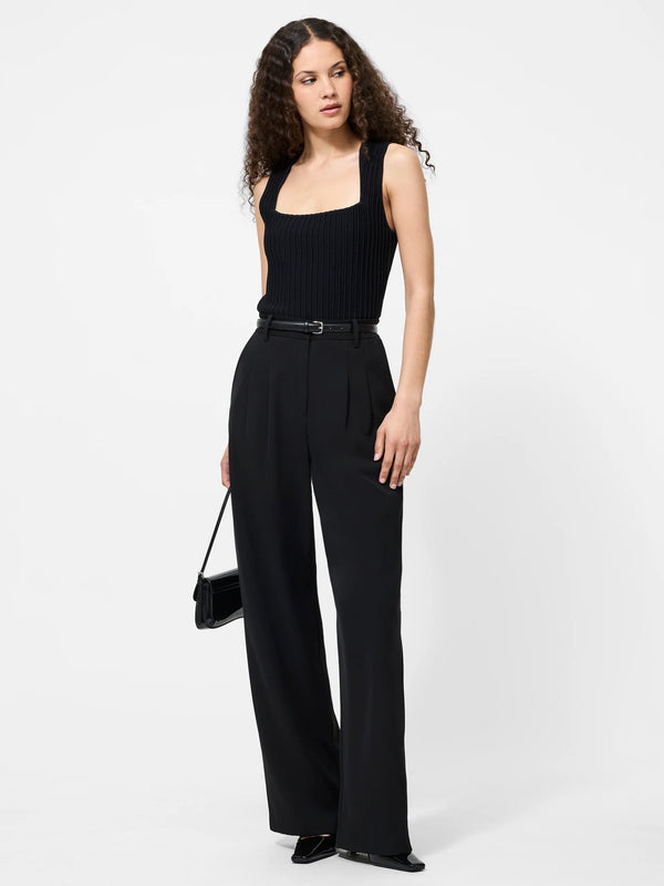 French Connection Ottoman Textured Square Neck Top