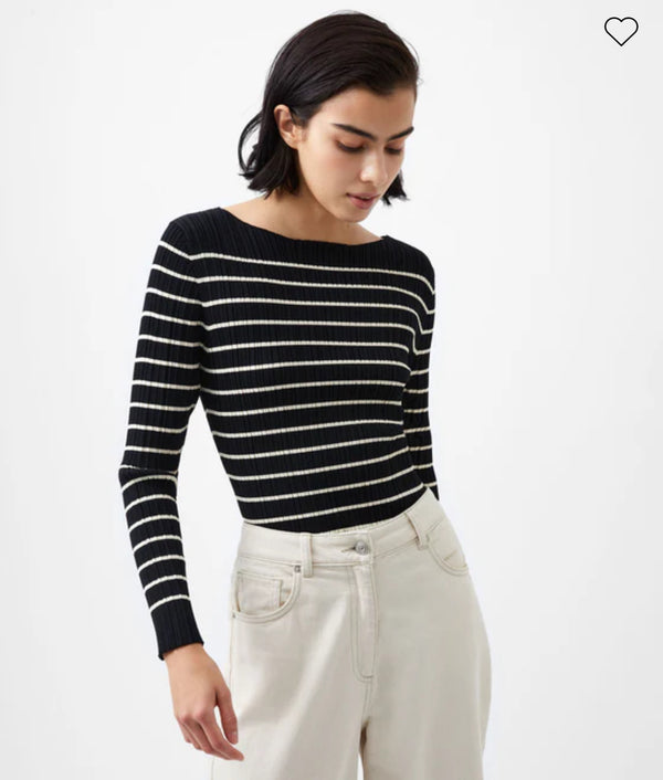 FRENCH CONNECTION Stripe Crinkle Knit