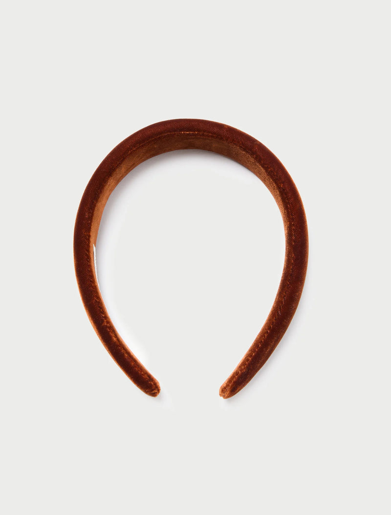 Loeffler Randall Marina Sienna Velvet Puffy Headband