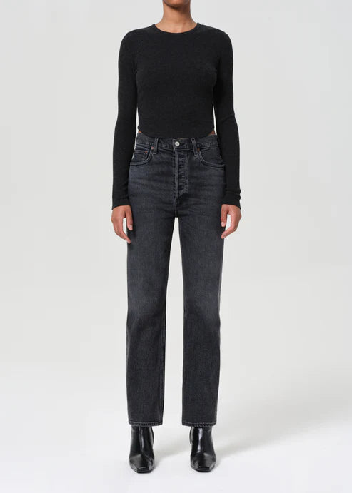 AGOLDE 90's Pinch Waist High Rise Straight in Audit