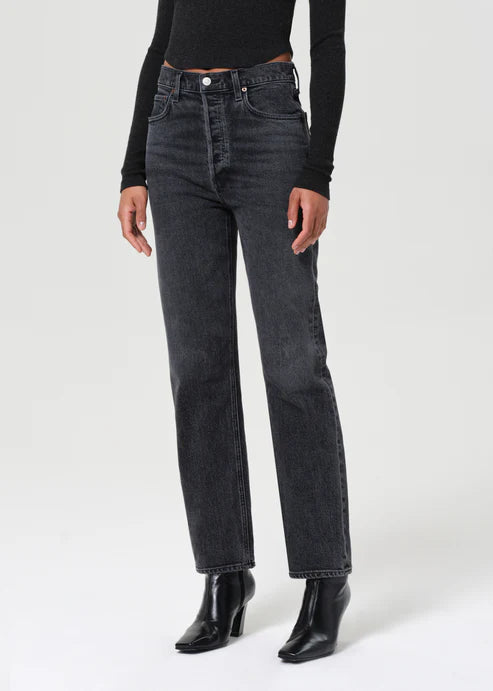 AGOLDE 90's Pinch Waist High Rise Straight in Audit