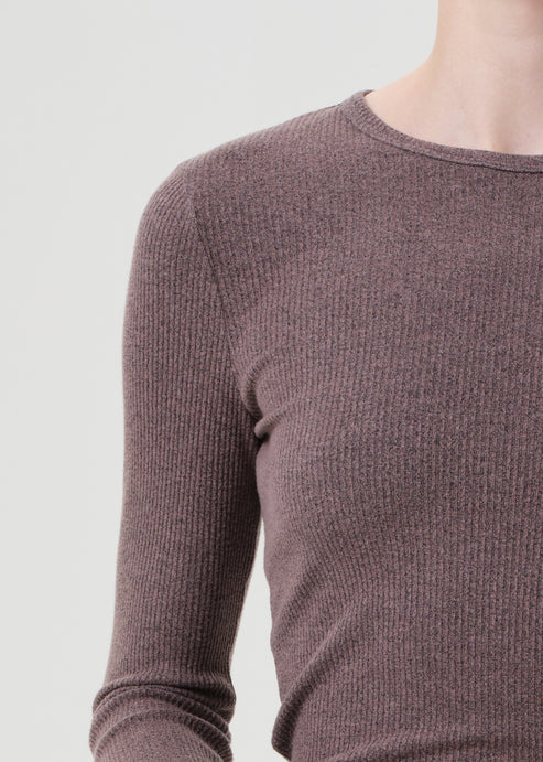 AGOLDE Delphi Slim Tee In Ceramic
