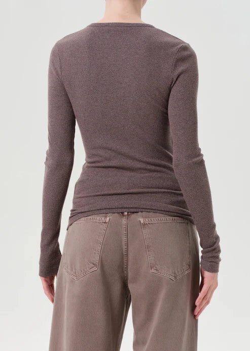 AGOLDE Delphi Slim Tee In Ceramic