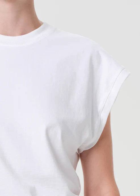AGOLDE meg tee white